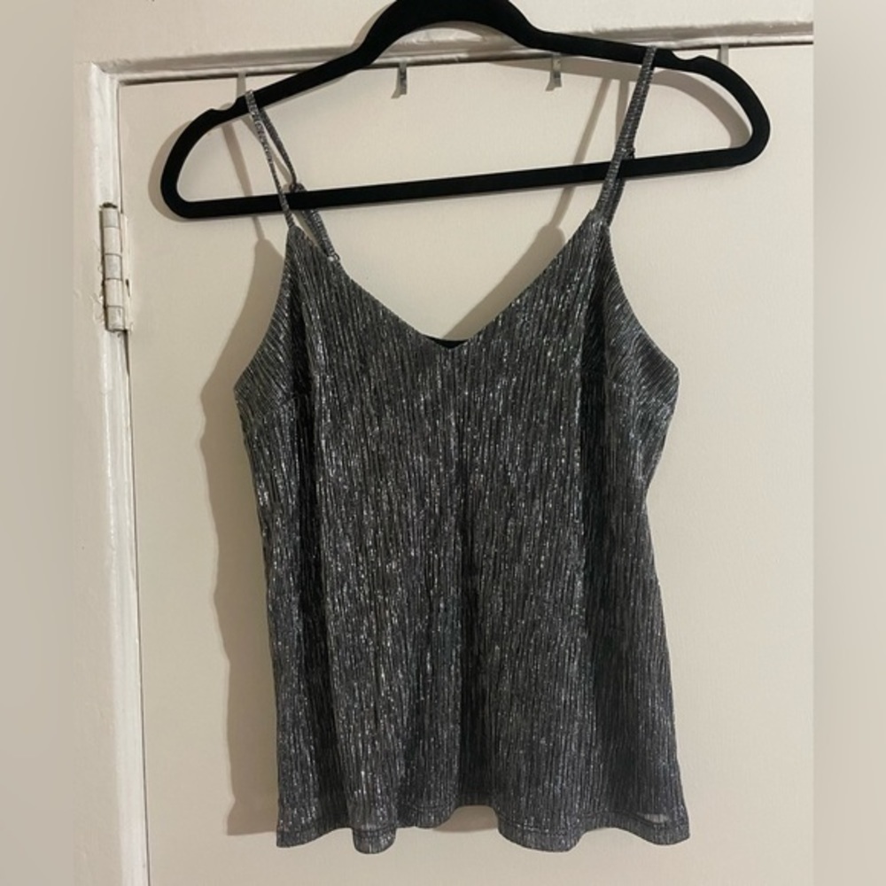 Express Silver tank top size X Small